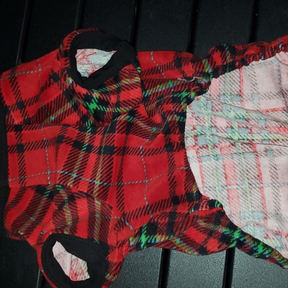 New Wondershop Small Dog or Cat Tartan Print Pajamas Size Small (up to 20 lbs) - Picture 2 of 13